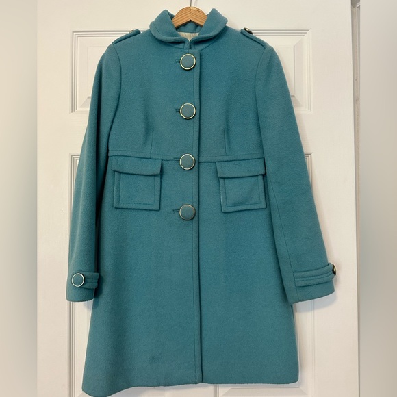 Banana Republic Vintage Teal Coat , XS - Picture 1 of 13